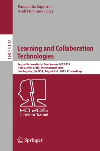 Learning and Collaboration Technologies Second International Conference, LCT 20 [Paperback]