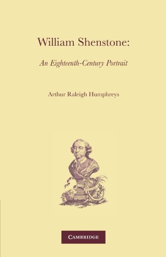 William Shenstone [Paperback]