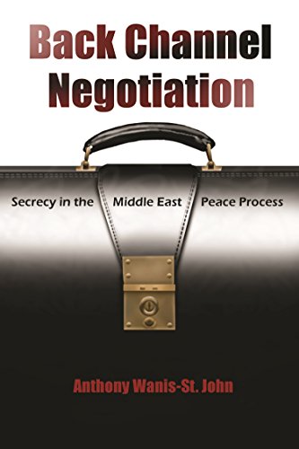 Back Channel Negotiation Secrecy In The Middle East Peace Process (syracuse Stu [Hardcover]