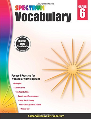 Spectrum Vocabulary, Grade 6 [Paperback]