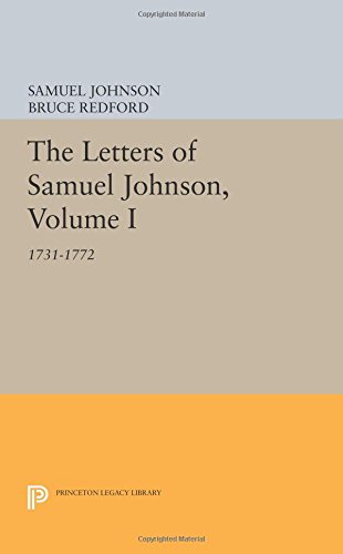 The Letters of Samuel Johnson, Volume I 1731-1772 [Paperback]