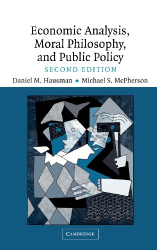 Economic Analysis, Moral Philosophy and Public Policy [Hardcover]