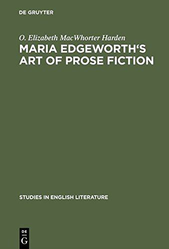 Maria Edgeworth's Art of Prose Fiction [Hardcover]