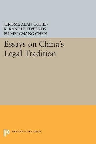 Essays on China's Legal Tradition [Paperback]