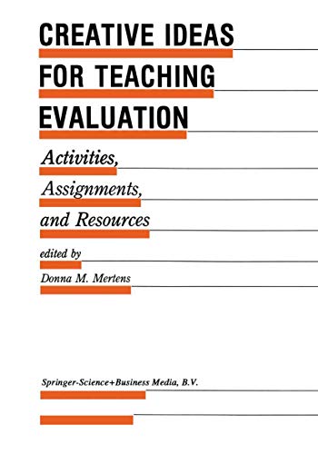 Creative Ideas For Teaching Evaluation Activities, Assignments and Resources [Hardcover]
