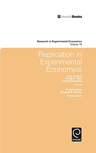 Replication In Experimental Economics (research In Experimental Economics) [Hardcover]