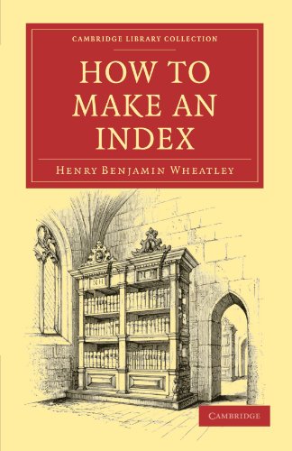 How to Make an Index [Paperback]