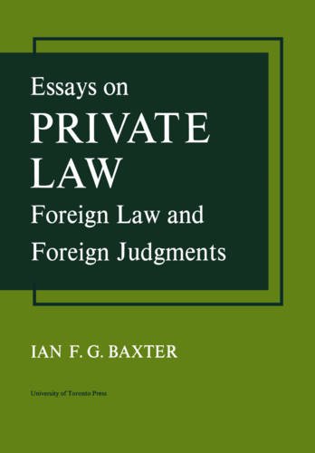 Essays On Private Law Foreign Law And Foreign Judgments (heritage) [Paperback]