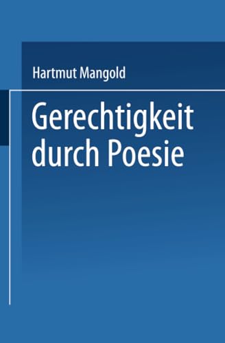 Gerechtigkeit durch Poesie [Paperback]