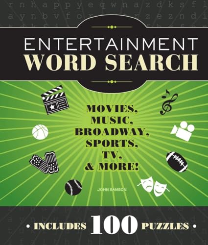 Entertainment Word Search Movies, Music, Broadway, Sports, TV &amp More [Spiral bound]