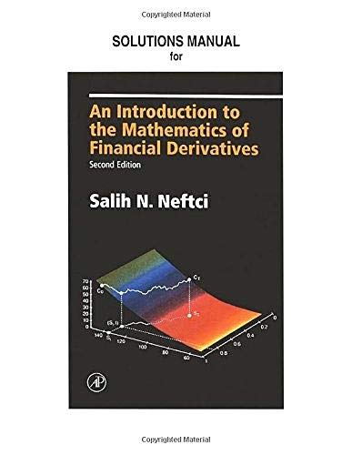 Neftci Solutions Manual to An Introduction to the Mathematics of Financial Deriv [Paperback]