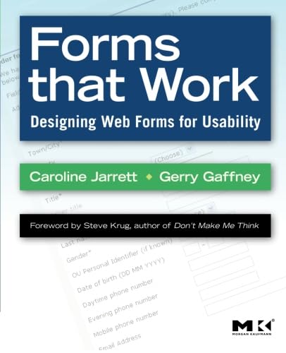 Forms that Work Designing Web Forms for Usability [Paperback]