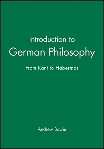 Introduction to German Philosophy From Kant to Habermas [Paperback]