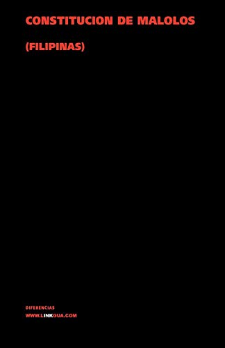Constituci&243n de Malolos (Filipinas) [Paperback]