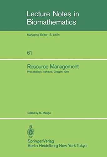 Resource Management Proceedings of the Second Ralf Yorque Workshop held in Ashl [Paperback]