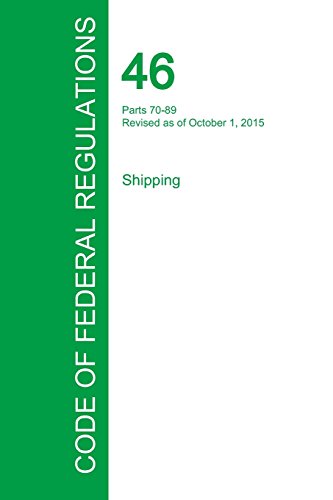 Code Of Federal Regulations Title 46, Volume 3, October 1, 2015 [Paperback]