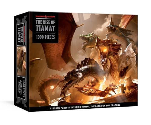 The Rise of Tiamat Dragon Puzzle (Dungeons &amp Dragons) 1000-Piece Jigsaw Puz [Game]