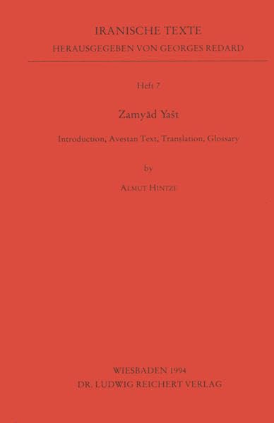 Zamyad Yast Introduction, Avestan Text, Translation, Glossary [Paperback]