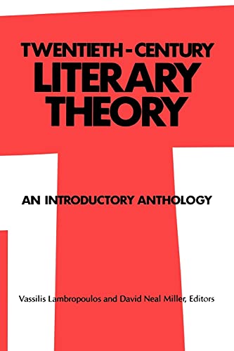 Twentieth-Century Literary Theory An Introductory Anthology (suny Series, Inter [Paperback]