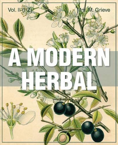 A Modern Herbal (volume 2, I-Z And Indexes) [Paperback]
