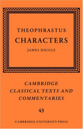 Theophrastus Characters [Hardcover]