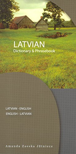 Latvian-English/english-Latvian Dictionary & Phrasebook [Paperback]
