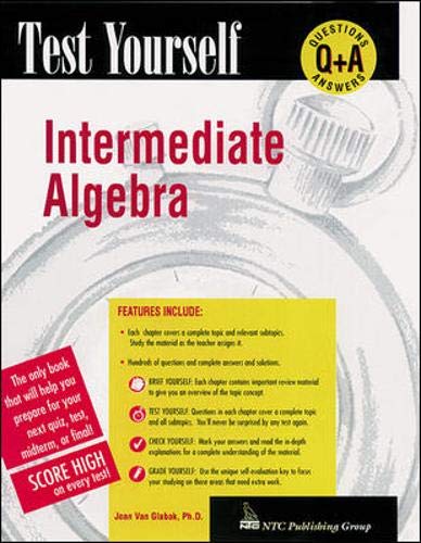 Test Yourself Intermediate Algebra [Paperback]
