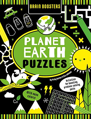Brain Boosters Planet Earth Puzzles (with Neon Colors) Activities For Boosting  [Paperback]