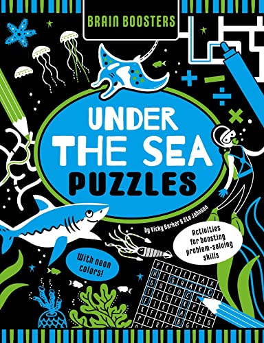 Brain Boosters Under the Sea Puzzles (with neon colors) Activities For Boosting [Paperback]