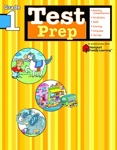 Test Prep Grade 1 (Flash Kids Harcourt Family Learning) [Paperback]
