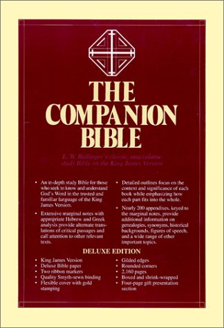 Companion Bible King James Version, Burgundy, Bonded Leather [Leather Bound]