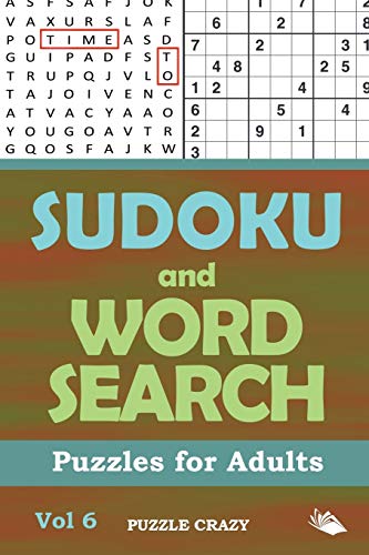 Sudoku and Word Search Puzzles for Adults Vol 6 [Paperback]