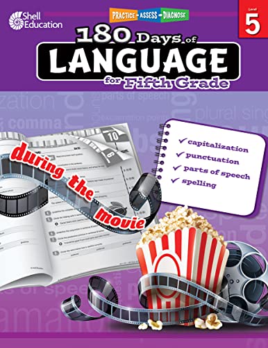 Practice, Assess, Diagnose 180 Days Of Language For Fifth Grade (practice, Asse [Perfect Paperback]
