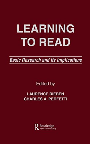 Learning To Read Basic Research and Its Implications [Hardcover]
