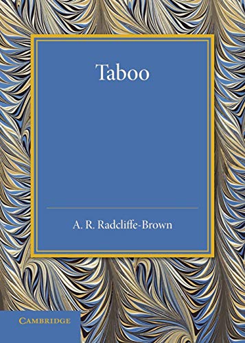 Taboo The Frazer Lecture 1939 [Paperback]