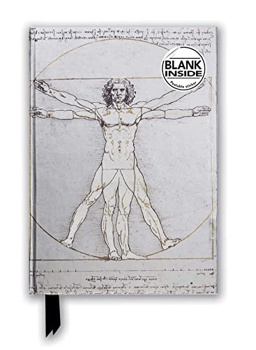 Leonardo da Vinci Vitruvian Man (Foiled Blank Journal) [Notebook / blank boo]