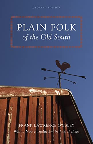 Plain Folk Of The Old South (walter Lynwood Fleming Lectures In Southern History [Paperback]