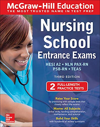 McGraw-Hill Education Nursing School Entrance Exams, Third Edition [Paperback]