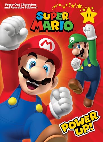 Super Mario Power Up (Nintendo) Press-Out Characters and Reusable Stickers [Paperback]
