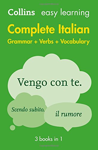 Complete Italian Grammar Verbs Vocabulary: 3 Books in 1 [Paperback]