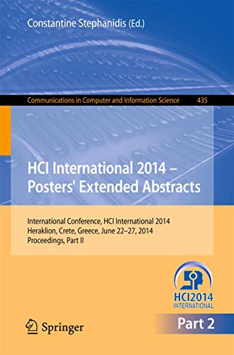 HCI International 2014 - Posters' Extended Abstracts International Conference,  [Paperback]