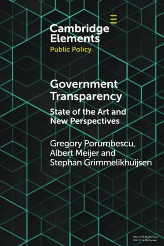 Government Transparency State of the Art and New Perspectives [Paperback]