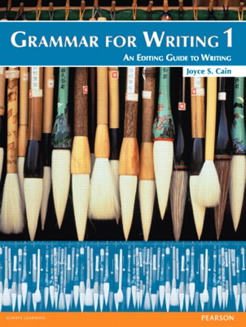 Grammar for Writing 1 [Paperback]
