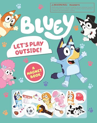 Bluey Let's Play Outside A Magnet Book [Board book]