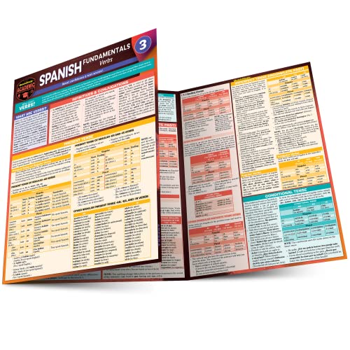 Spanish Fundamentals 3 - Verbs a QuickStudy Laminated Reference Guide [Fold-out book or cha]