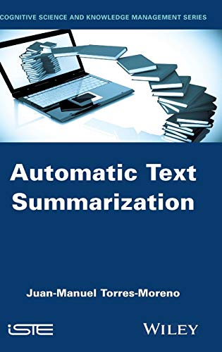 Automatic Text Summarization [Hardcover]