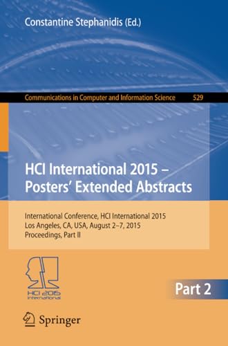 HCI International 2015 - Posters Extended Abstracts International Conference,  [Paperback]
