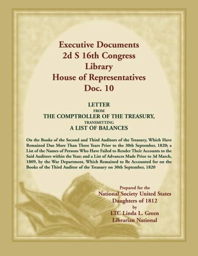 Executive Documents 2d S 16th Congress Library House Of Representatives, Doc. 10 [Paperback]
