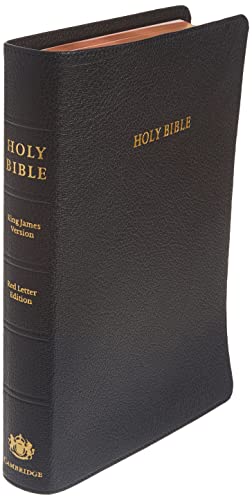 KJV Concord Reference Bible, Black Edge-lined Goatskin Leather, Red-letter Text  [Leather / fine bindi]