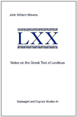 Notes On The Greek Text Of Leviticus [Paperback]
